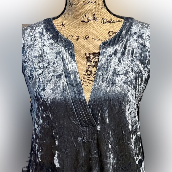 NWT Mystree Dress Katherine Lemon Boutique Velvet Velour pockets Shimmer Charco - Picture 12 of 16